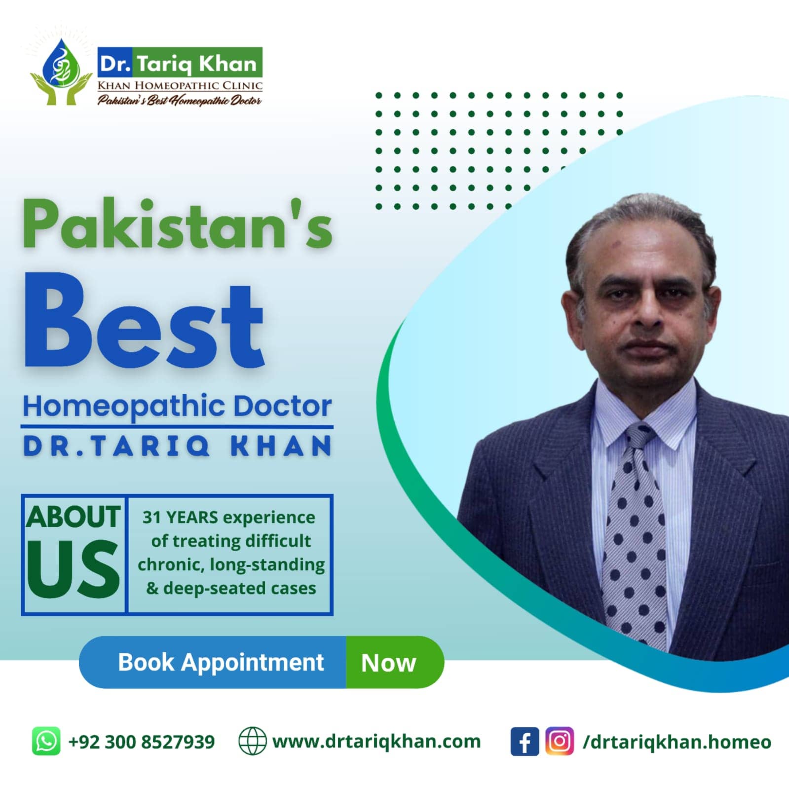 Dr Tariq Khan - Best Homeopathic Doctor Lahore